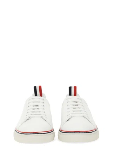 Thom Browne Tricolour-stripe Leather Trainers