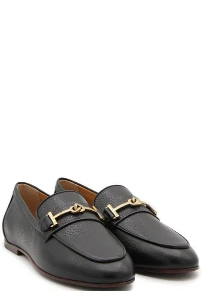Tod's Leather Loafers With Bow