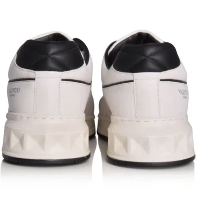 Valentino Low-top One Stud Sneakers In White