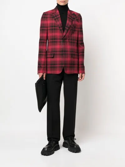 Valentino Checked Single-breasted Blazer