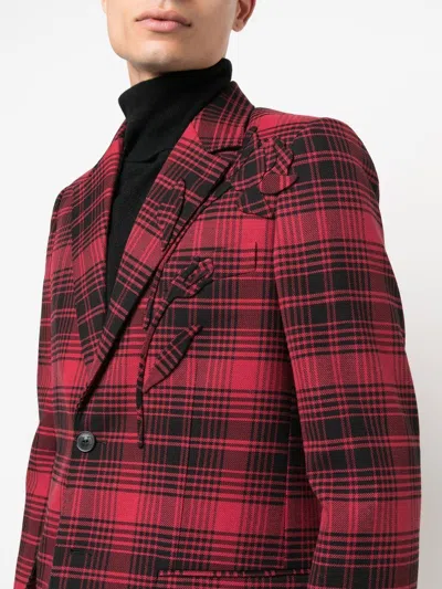 Valentino Checked Single-breasted Blazer