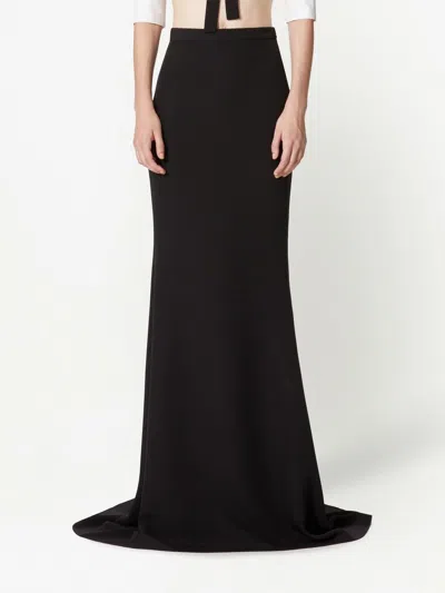 Valentino Cady Couture Long Skirt Woman Black 42