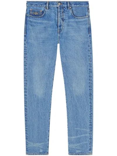 Versace With Classic Fit And Distressed Detailing