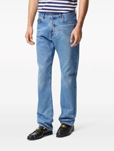 Versace With Classic Fit And Distressed Detailing