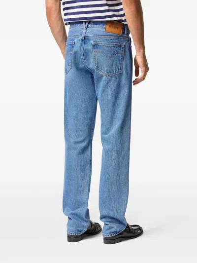 Versace With Classic Fit And Distressed Detailing