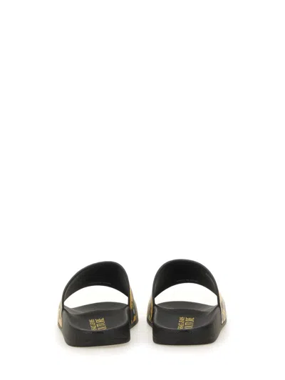 Versace Jeans Couture Slide Sandal With Logo