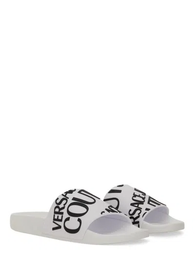 Versace Jeans Couture Shelly Logo-embossed Slides