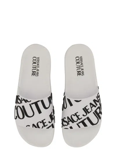 Versace Jeans Couture Shelly Logo-embossed Slides
