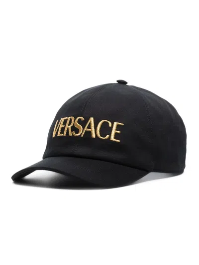Versace Embroidered Logo Baseball Cap