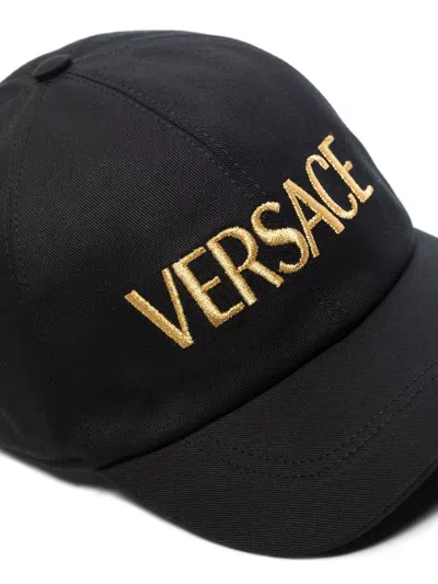 Versace Embroidered Logo Baseball Cap