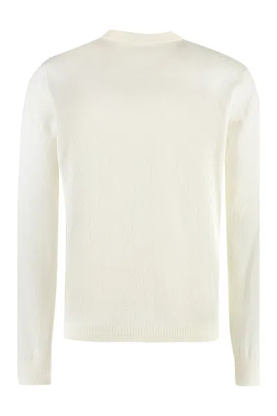 Versace La Greca Semi-sheer Knit Sweater