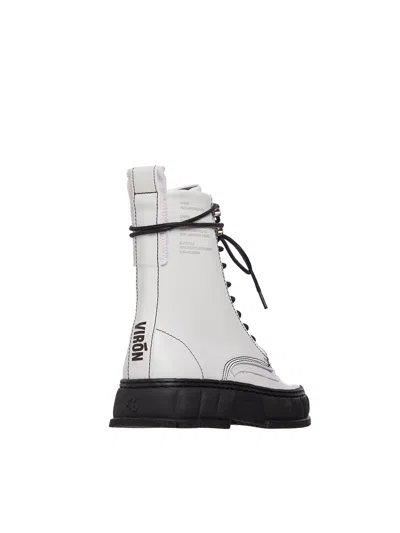 Viron Apple Faux Leather Combat Boots