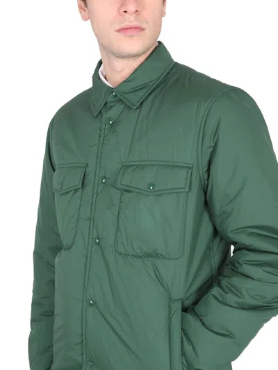 Woolrich Arctic Quilted Jacket With Chest Pockets In Gray