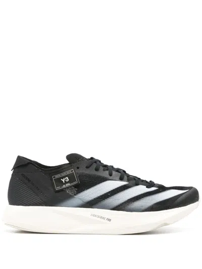 Shop Y-3 Comfortable Flat Shoes With Rubber Sole