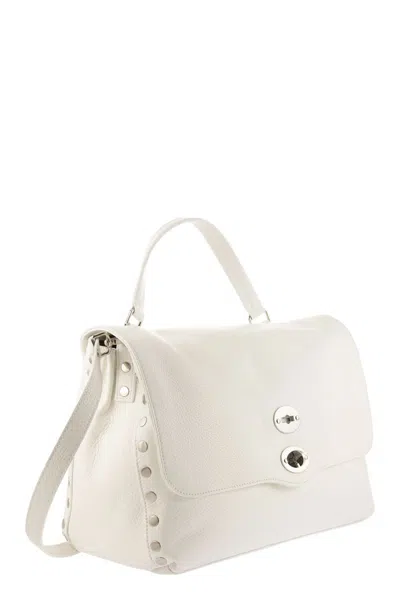 Zanellato Postina Daily Shoulder Bag With Removable Strap In White