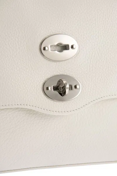 Zanellato Postina Daily Shoulder Bag With Removable Strap In White
