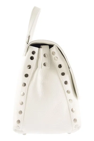 Zanellato Postina Daily Shoulder Bag With Removable Strap In White