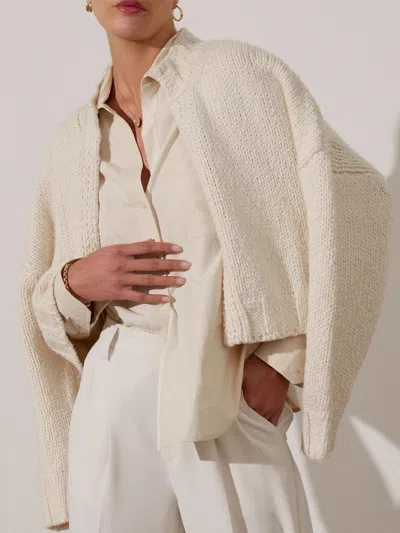 Brochu Walker The Asher Cardigan In Ivory