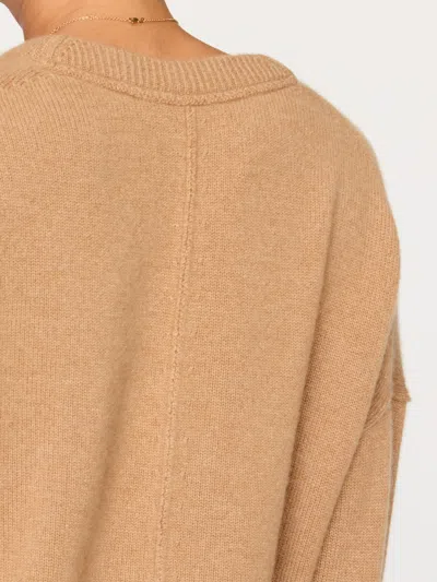 Brochu Walker The Everyday Cashmere Bright Crew In Camel Mélange