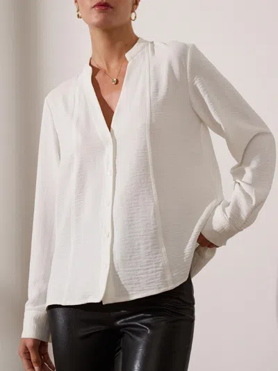 Brochu Walker The Galey Blouse In Salt White