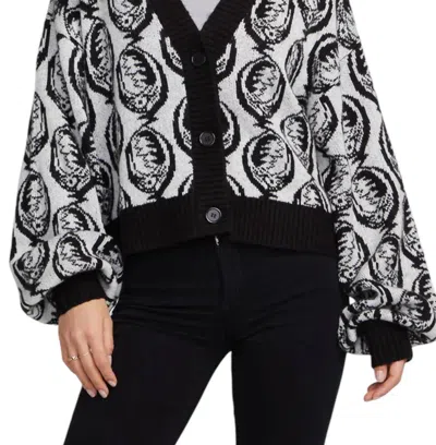 Chaser Grateful Dead Steal Your Face Cardigan In Bright White In White