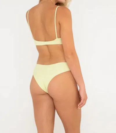 Citrine Lila Bottom Ribbed In Light Lime In Multi