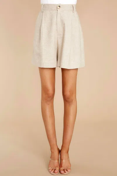 Minkpink Adeyln Tailored Shorts In Natural In White