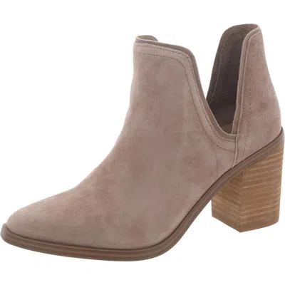 Steve Madden Havannah Womens Block Heel Pointed Toed Shooties In Brown