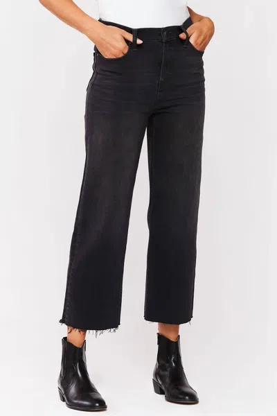 Velvet Heart West Coast Flare Denim Jean In Grey Ash In Multi