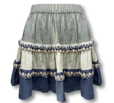 Let Me Be Albany Tiered Skirt In Multi In Multi