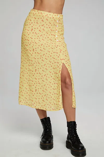 Chaser Buttercup Ditsy Skirt In Yellow In Yellow