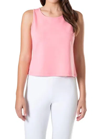 Tori Richard Sunsational Terry Tank In Sea Coral In Multi