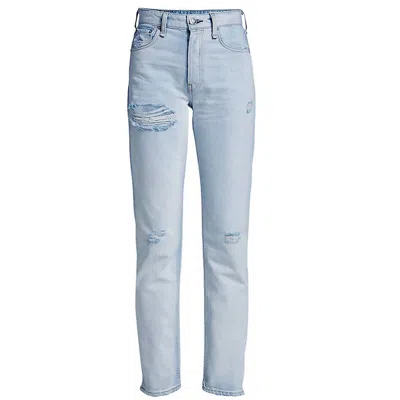 Rag & Bone Nina Cropped Faded High-rise Slim-leg Jeans In Multi
