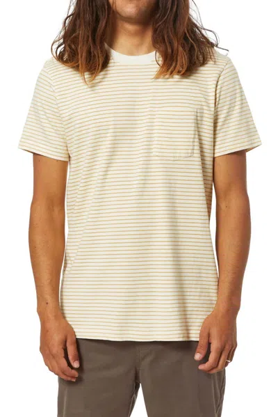 Shop Katin Finley Pocket Tee In Vintage White/honey In Multi
