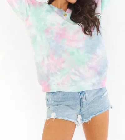 Show Me Your Mumu Scotty Sweatshirt In Marina Tie Dye In Multi