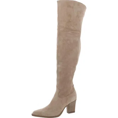 Steve Madden Daxton Womens Suede Tall Over-the-knee Boots In Brown