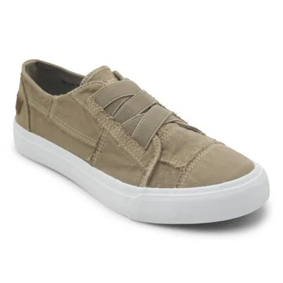 BLOWFISH WOMEN'S MARLEY SNEAKER IN CREAM COFFEE COLOR WASHED CANVAS 