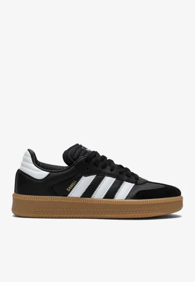Adidas Originals Samba Xlg Leather Low-top Sneakers In Black