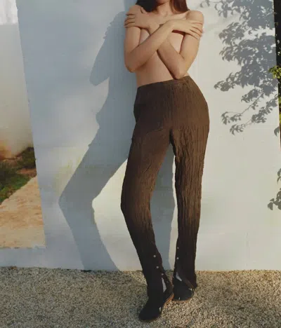 Anaak Nasree Flare Pants In Cacao In Multi