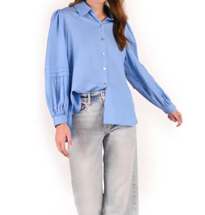 Emily Mccarthy Oxford Shirt In Della Robia Blue In Multi