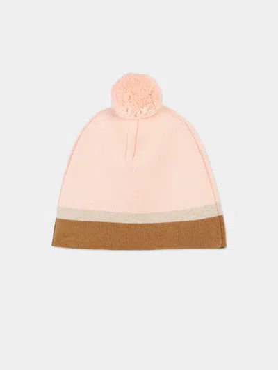 Chloé Logo Hat In Pink