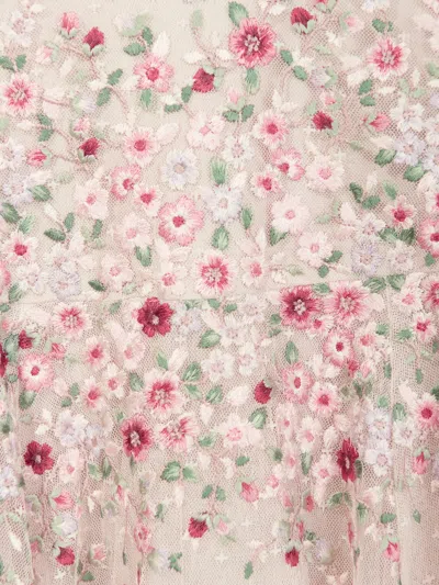 Needle & Thread Girls Lunaria Wreath Dress In Multicoloured