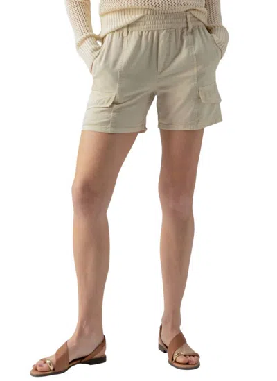 Sanctuary Relaxed Standard Rise Shorts In Birch In Grey