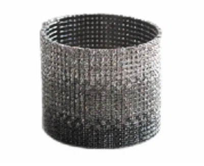 Pin & Tube Crystal Cuff Large In Black Ombre In Multi