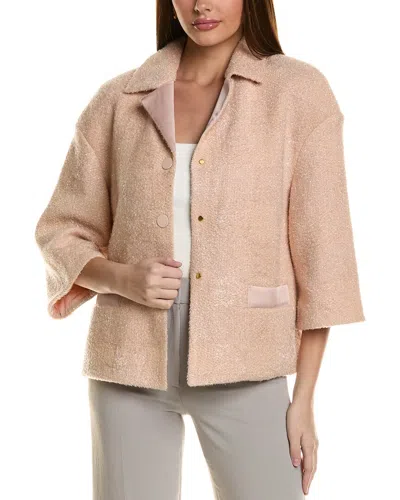 St John St. John Gingham Jacket In Pink
