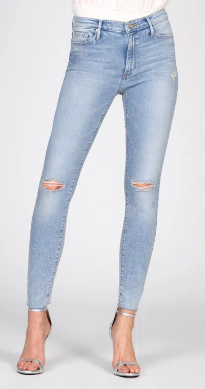 Black Orchid Carman High Rise Fray Denim In Flying High In Multi