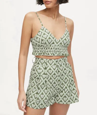 Rhode Love Lockdown Chive Sadie Top In Green In Green