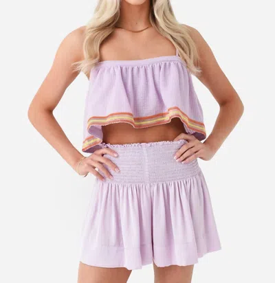 Koché Lola Top In Purple Royale In Multi