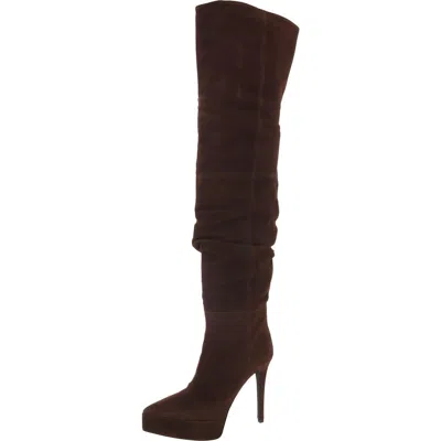 Steve Madden Ashley Taupe Suede In Brown