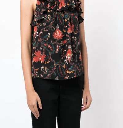 Ulla Johnson Dina Puff Sleeve Silk Top In Black